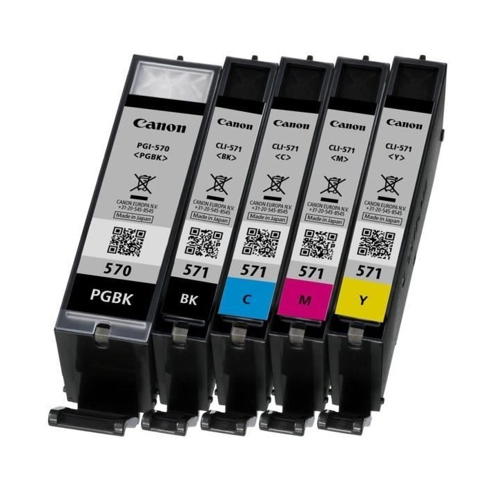 CANON Pack de 5 cartouches d'encre PGI-570 / CLI-571 PGBK/Noir/Cyan/Ma