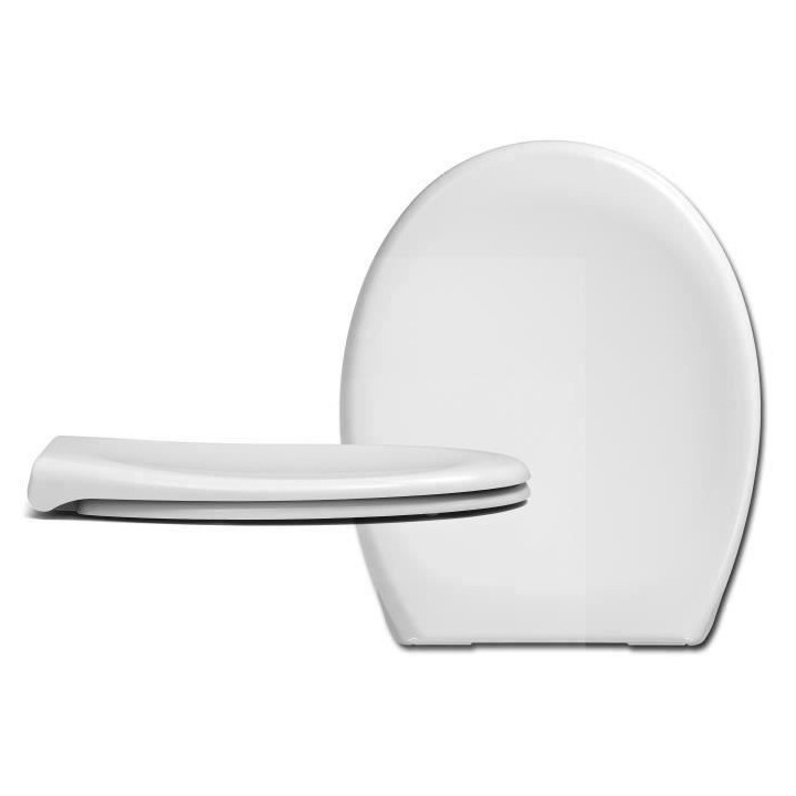 CEDO Abattant Pebble Beach blanc 46x38,3x4,9cm