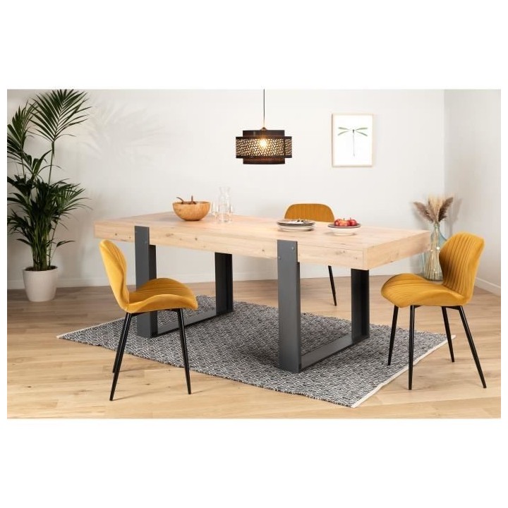 Table a manger - Rectangulaire - Panneaux de particules - Industriel -