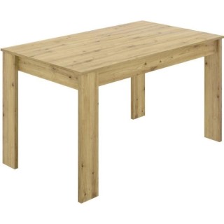 Table a manger SAMI - 4 personnes - Mélaminé Chene Artisan - L 139 x