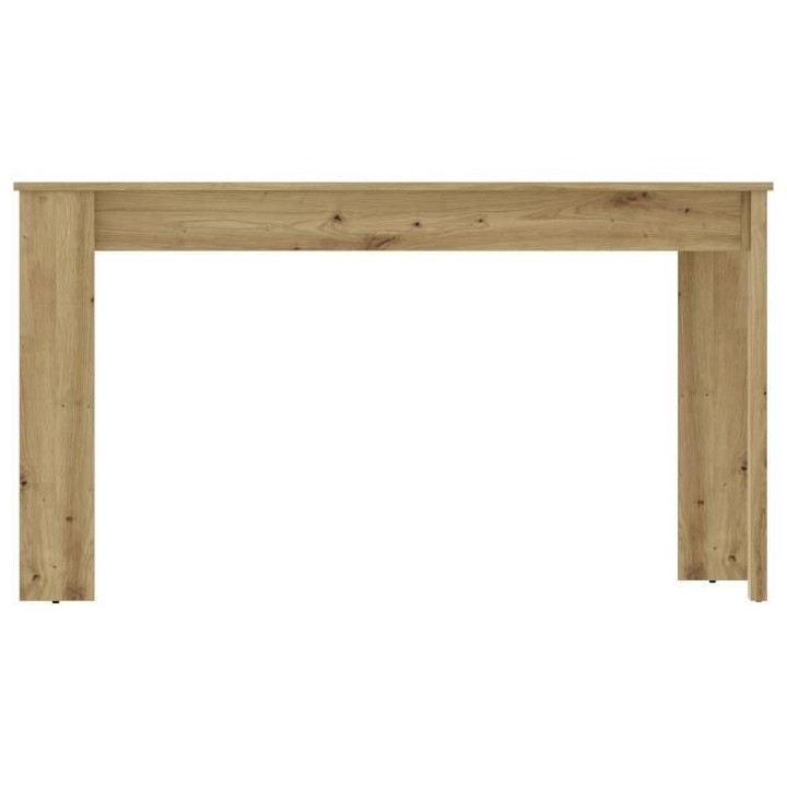 Table a manger SAMI - 4 personnes - Mélaminé Chene Artisan - L 139 x