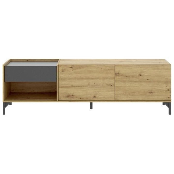 Ensemble Meuble Tv et table basse relevable- Mélaminé - LUND