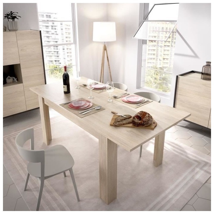 Salle a manger complete avec enfilade + vitrine + table - Décor graph