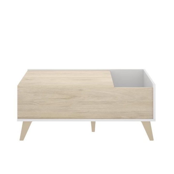 Ensemble salon NESS : Meuble TV + Table basse relevable - Mélaminé -