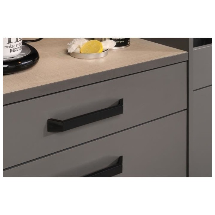 STORM Colonne - Coloris Gris ombre - L60 x P42 x H188 cm - 1 Porte + 1