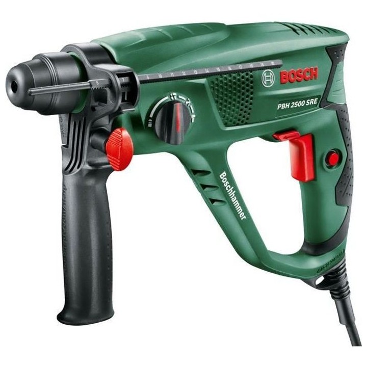 Perforateur Bosch - PBH 2500 SRE (600W, 1,9 J, 0 – 5.100 cps/min, Li