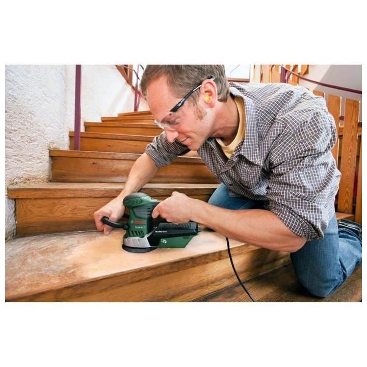 Ponceuse excentrique filaire Bosch - PEX 400 AE (350W, livrée avec co