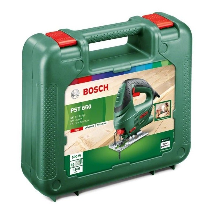 Scie sauteuse filaire BOSCH PST 650 CT 500W - Vert - PST 650 CT - Scie