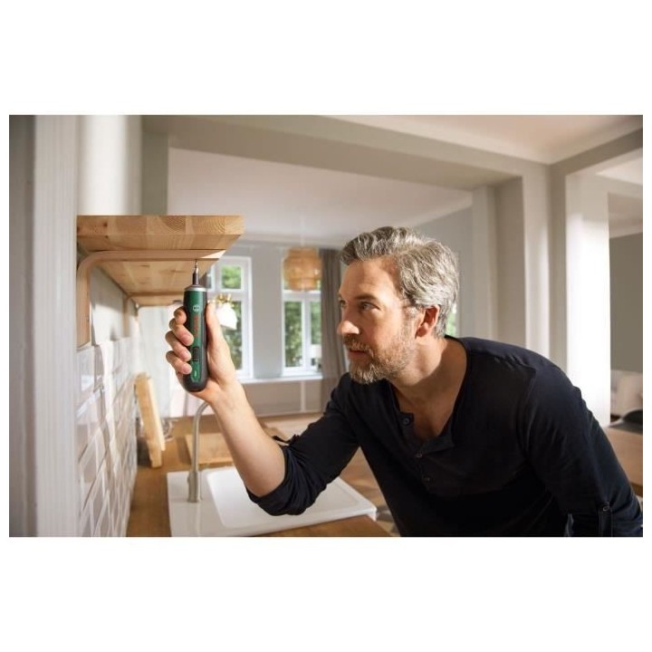 Visseuse sans fil ergonomique Bosch - PushDrive (3,6V - 1,5Ah intégr