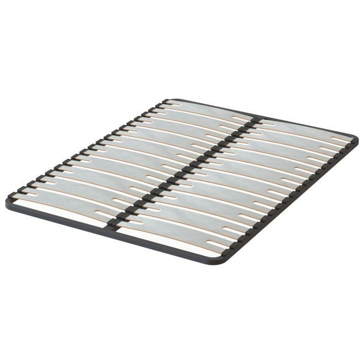 SEDAC Sommier OPTISIZE 140 x 190 - Cadre a lattes extra large 141mm d'