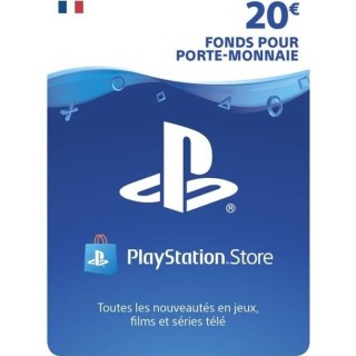 Carte cadeau de 20€ a utiliser sur le PlayStation Store
