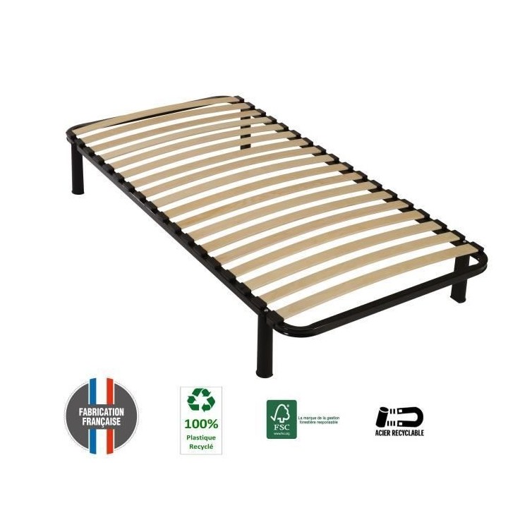 SEDAC CONFORTKIT Cadre a lattes en kit 90x190 cm - 26 cm