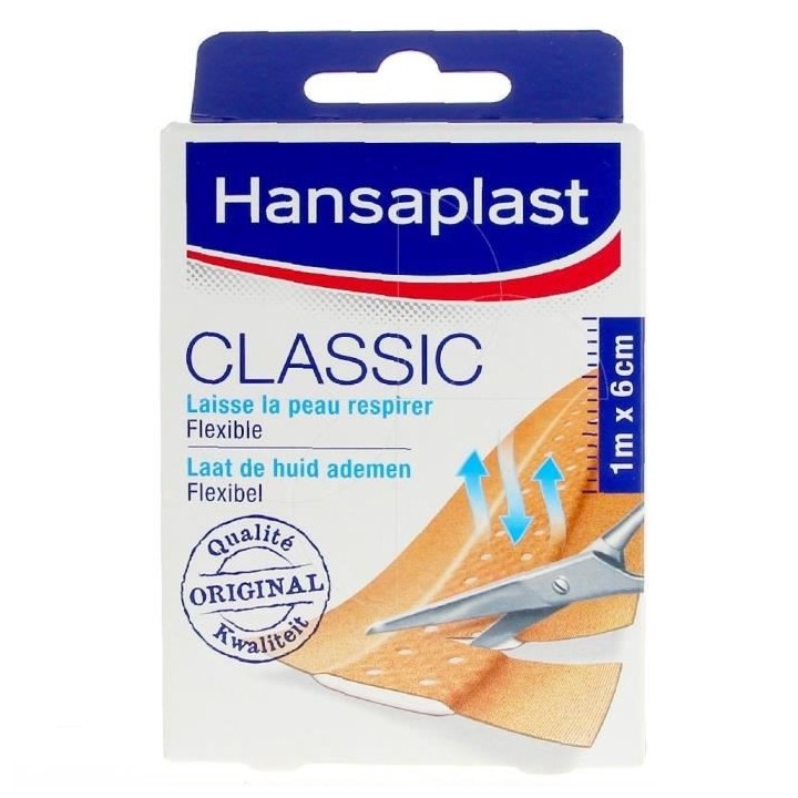 HANSAPLAST Bandes Classic - Lot de 10x (1 m x 6 cm)