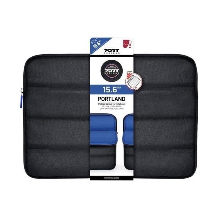 Housse pour PC Portable - PORT DESIGNS - Portland - 15 - Noir