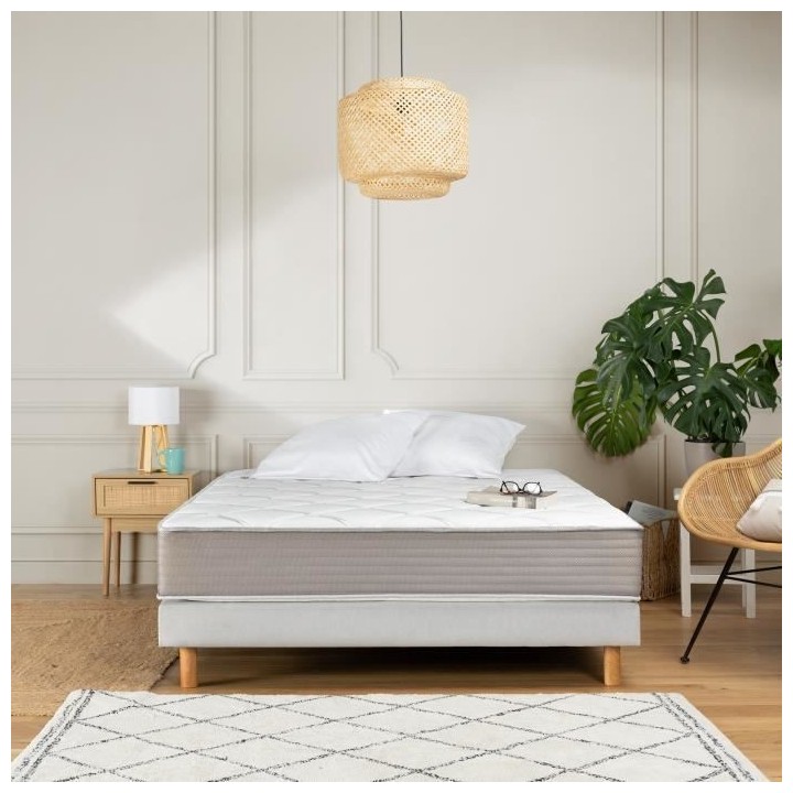 Matelas 160x200cm - 660 Ressorts ensachés - mémoire de forme - 5 zon