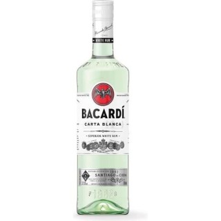 Rhum Bacardi Carta Blanca - Rhum blanc - Puerto Rico - 37,5%vol - 70cl