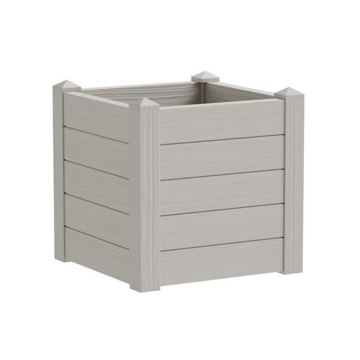 TERAPLAST Jardiniere Trama001 42x40cm - Réserve d'eau et pieds régla