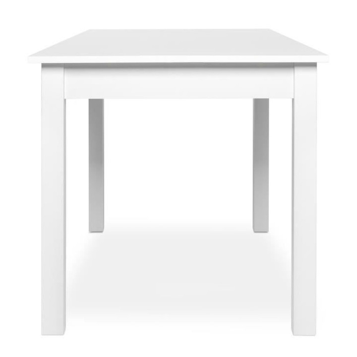Table a manger extensible 6 a 10 personnes - Classique - Blanc - COBUR