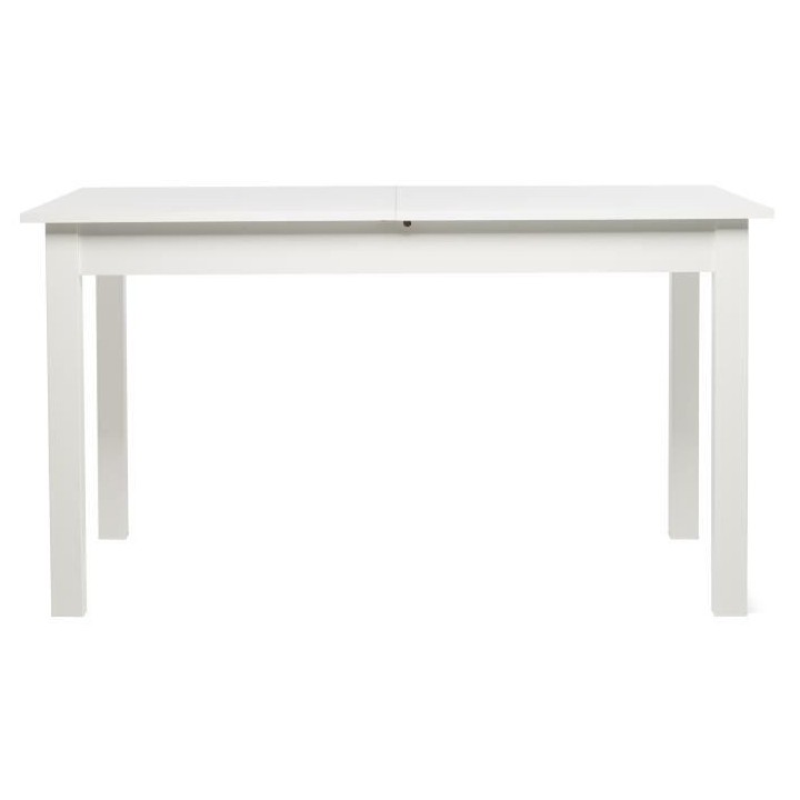 Table a manger extensible 6 a 10 personnes - Classique - Blanc - COBUR
