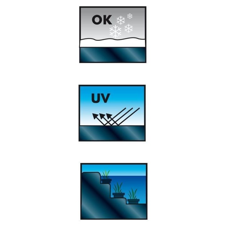 Ubbink Bâche d'étang AquaLiner 4 x 5 m PVC 0,5 mm 1331950 403734