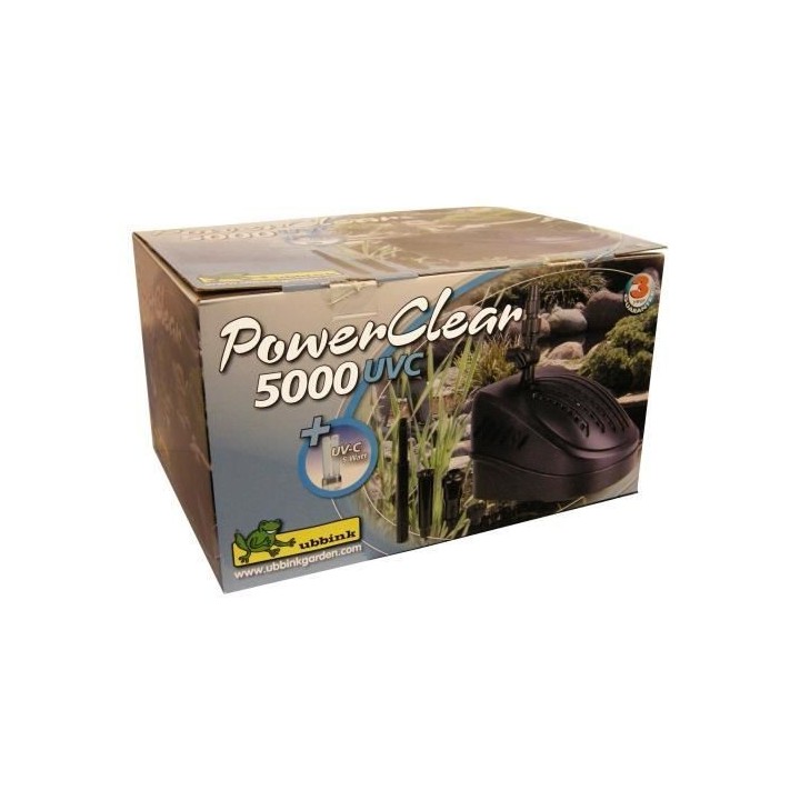 Pompe de bassin filtrante Powerclear 5000 - UBBINK - Jet d'eau et filt