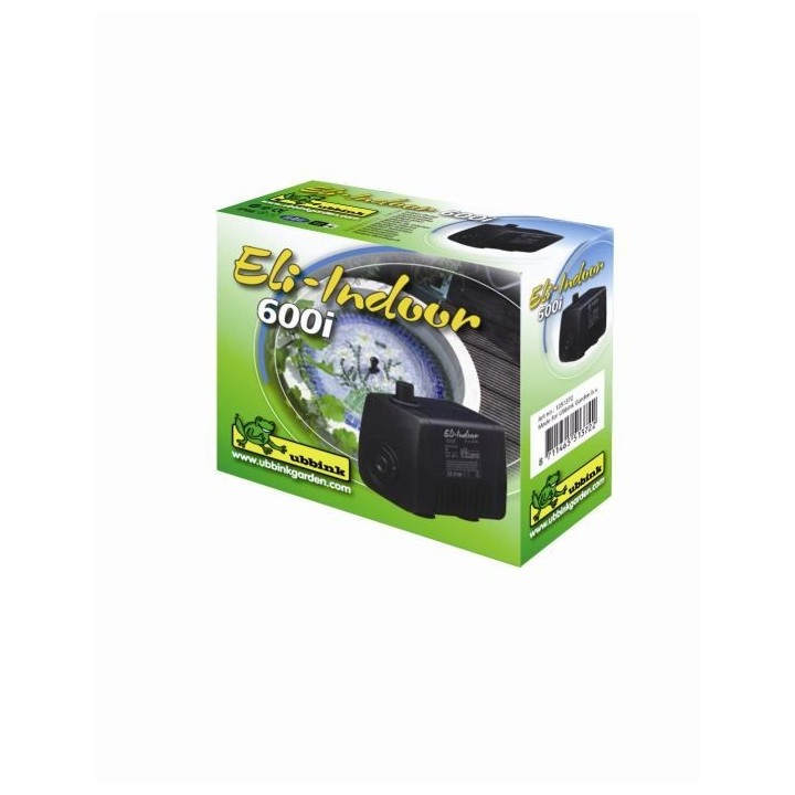 Pompe de bassin - UBBINK - Eli-Indoor 600i - Débit 500l/h - Puissance