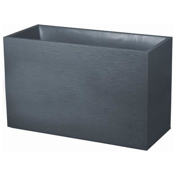 EDA Muret Graphit 99,5x39,5x60cm - Contenance 116L - Gris anthracite