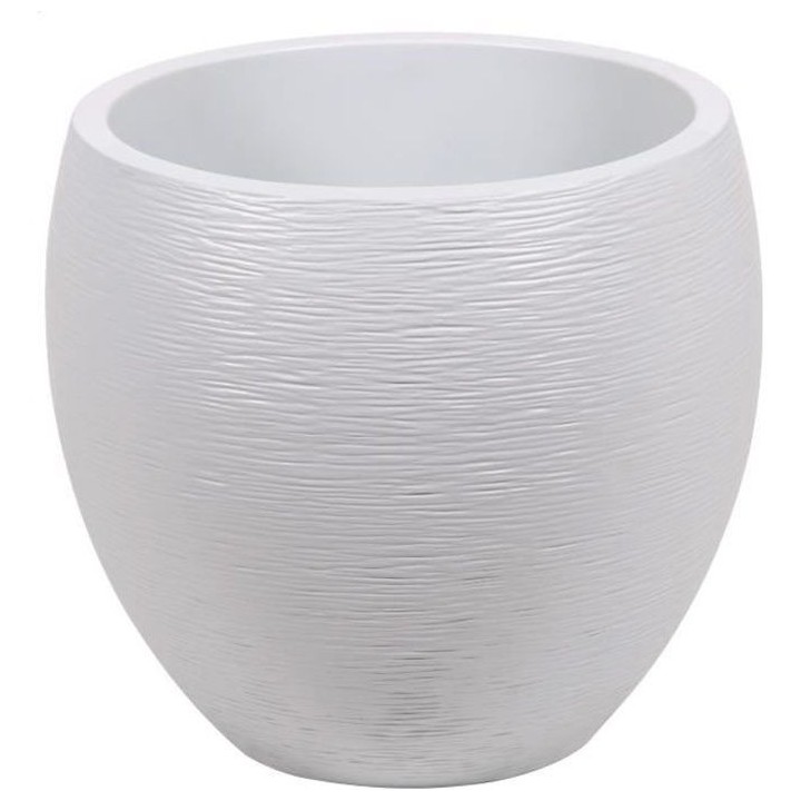 EDA Pot rond Graphit Ø50cm - Contenance 46L - Blanc cérusé