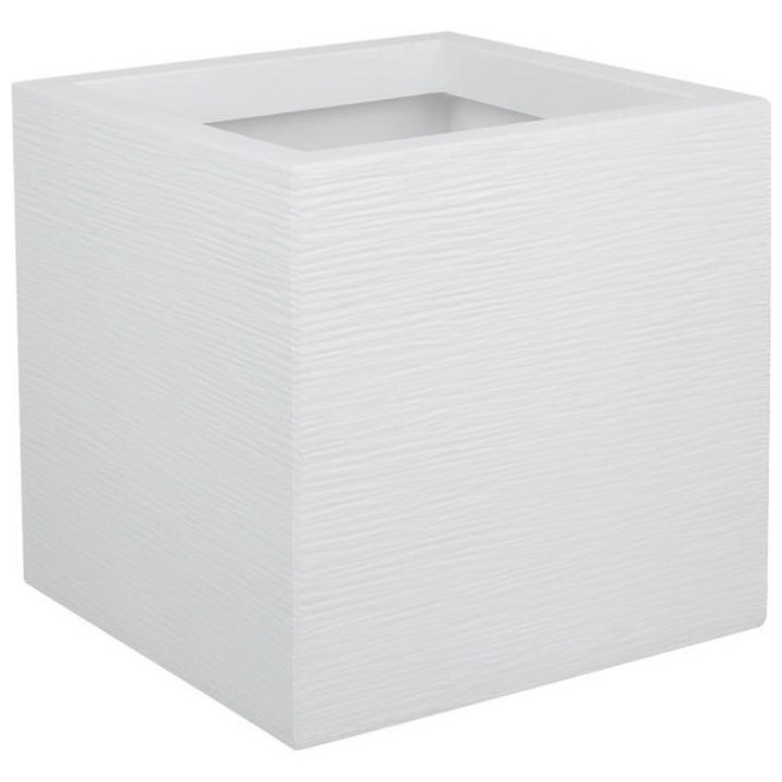 EDA PLASTIQUE Bac a fleurs carré Graphit Up - 21 L - 29,5 x 29,5 x 29