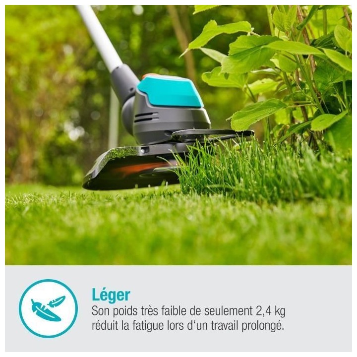 Coupe-bordure a batterie GARDENA - EasyCut 23/18V P4A - 18V - 23 cm