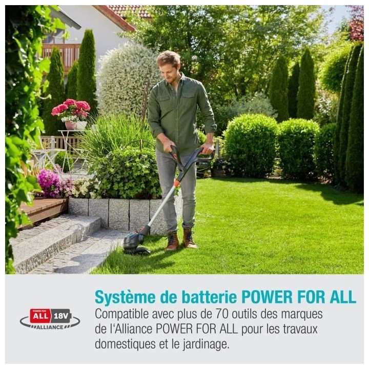 Coupe-bordure a batterie GARDENA ComfortCut 23/18V P4A - 18V - 23 cm