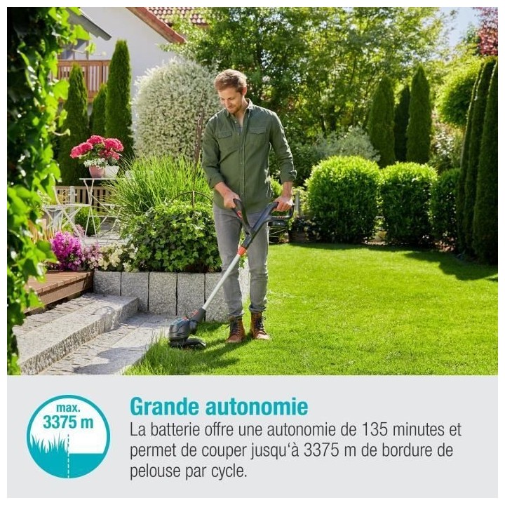 Coupe-bordure a batterie GARDENA ComfortCut 23/18V P4A - 18V - 23 cm