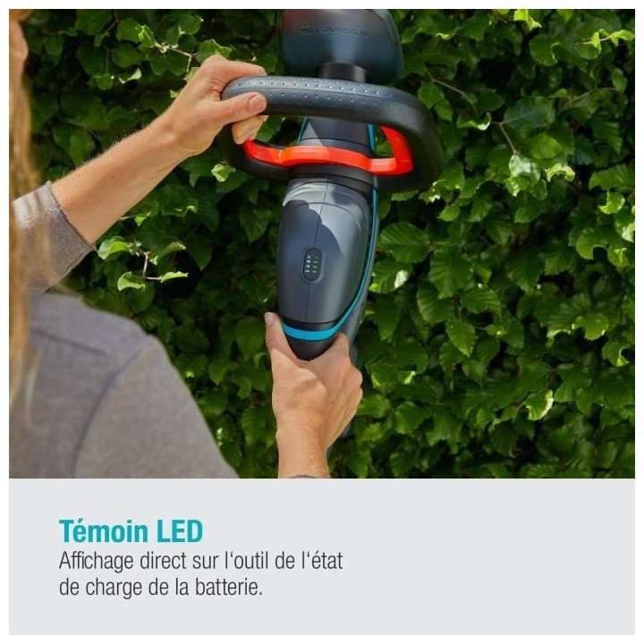 Taille-haies a batterie GARDENA - ComfortCut 60/18V - 18V - 60 cm (Liv