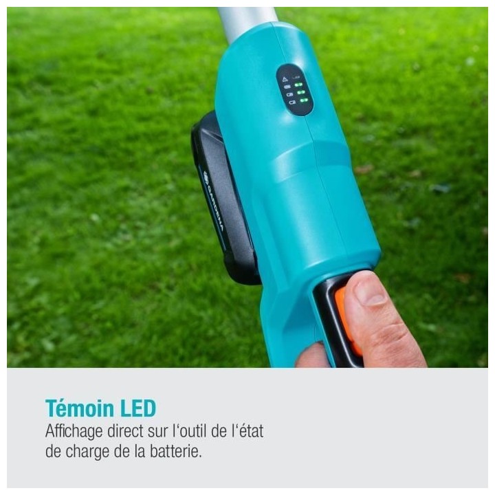 Elagueuse sur perche a batterie GARDENA - TCS 20/18V P4A - 18V - 42 cm
