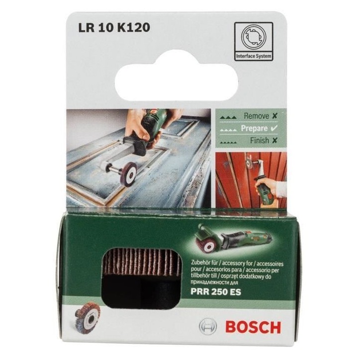 Rouleau a lamelles Bosch - PRR / TEXORO - 10mm Grain 120 - Ponçage bo