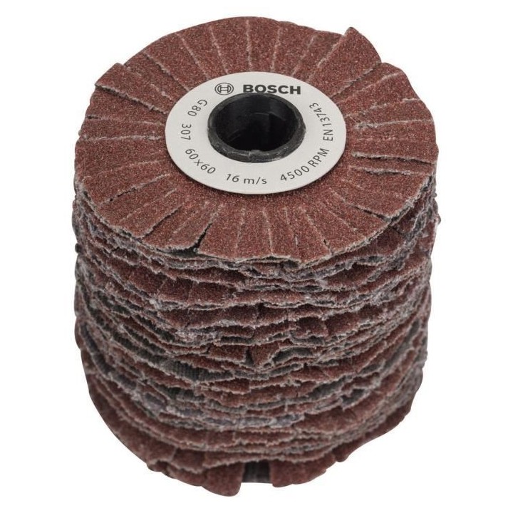 Rouleau flexible PRR 60mm G80 - BOSCH - Ponçage bois, métal et matie