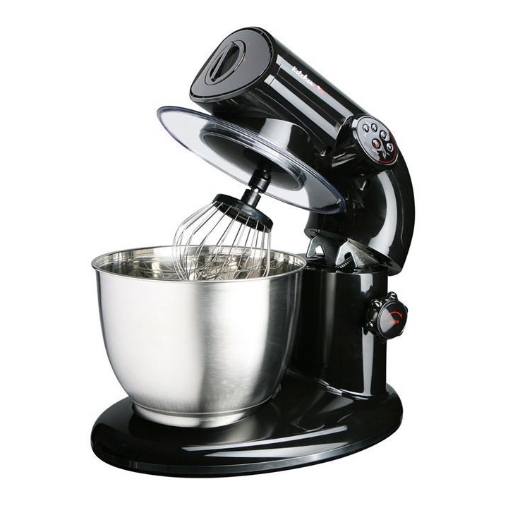 KITCHEN COOK Robot Pétrin AK80 Black - 1000W - Bol Inox 5L pour 2kg m