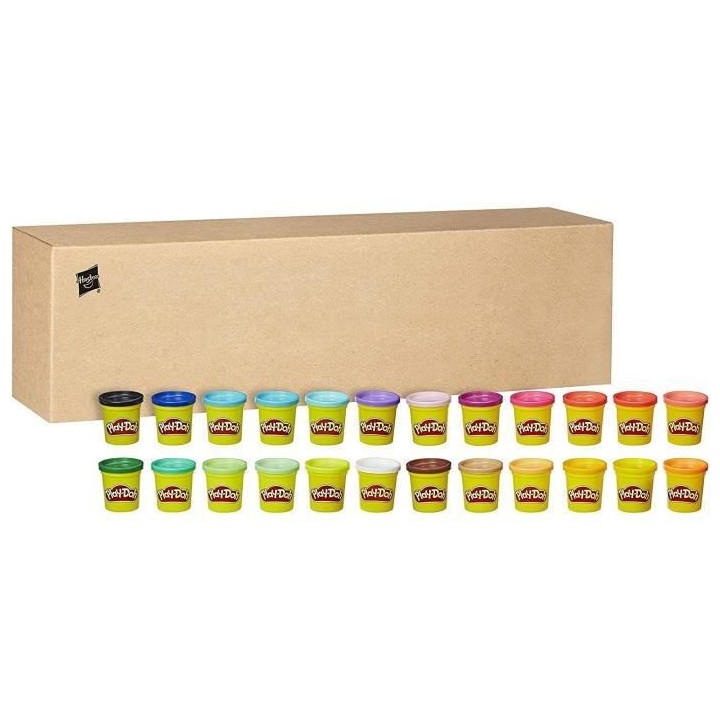 PLAY-DOH - Pack de 24 Pots de 84 grammes de pâte a modeler atoxique p