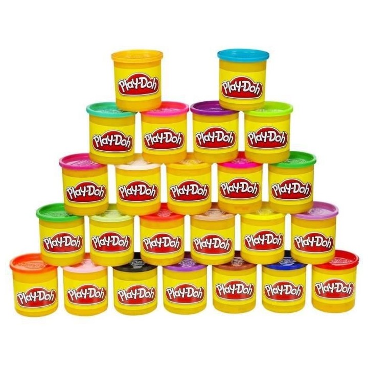 PLAY-DOH - Pack de 24 Pots de 84 grammes de pâte a modeler atoxique p