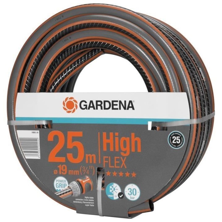 Tuyau d'arrosage GARDENA Comfort HighFLEX - Ø19mm - 25m - Anti-noeud