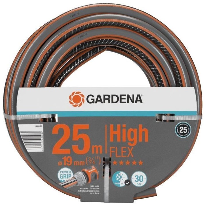 Tuyau d'arrosage GARDENA Comfort HighFLEX - Ø19mm - 25m - Anti-noeud
