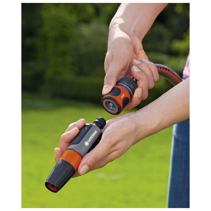 GARDENA Raccord d'arrosage Aquastop – Adapté tuyau Ø13mm & Ø15mm