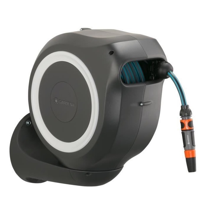 Dévidoir automatique mural RollUp M GARDENA - Longueur 20m - Ø11mm -