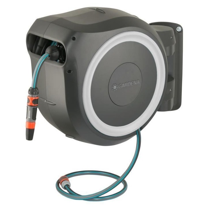 Dévidoir automatique mural GARDENA RollUp L - Longueur 30m - Ø13mm -