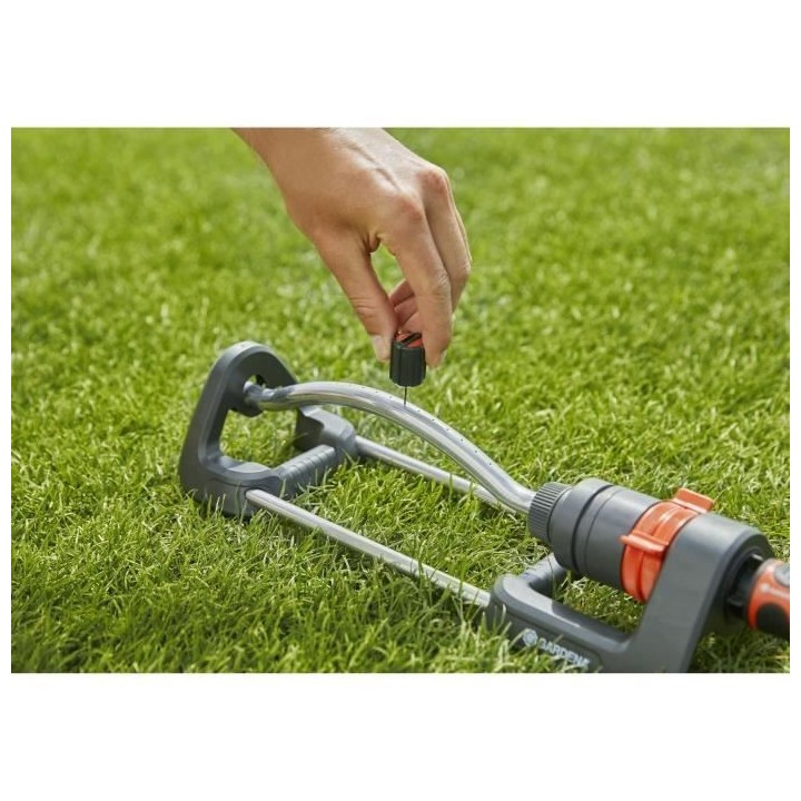 Arroseur oscillant Aqua S - GARDENA - Surface 220m² - Portée 17m max