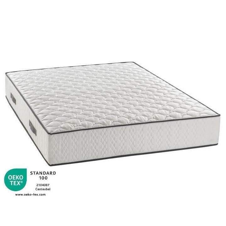 Ensemble matelas + sommier 160 x 200 cm - Ressorts ensachés - 7 zones