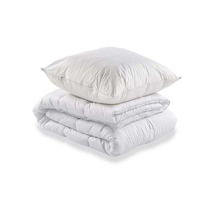 Pack pret a dormir Matelas 90x190 cm + Sommier + Couette + 1 oreiller