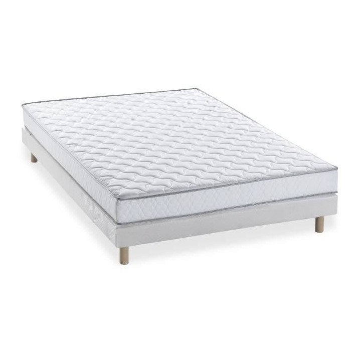 Pack pret a dormir Matelas 140x190 cm + Sommier + Couette + 2 oreiller