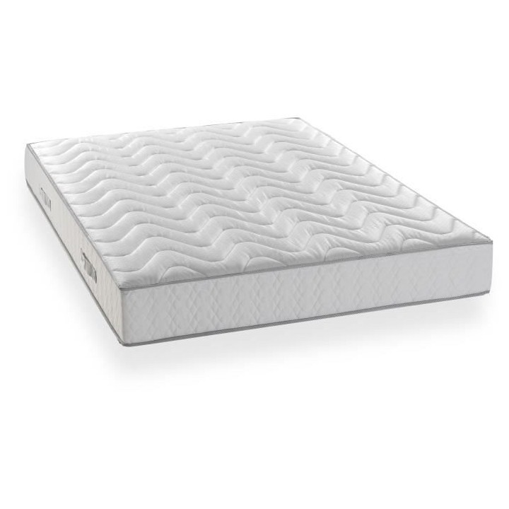 Ensemble Matelas + sommier 140x200cm - Mousse - 5 zones - Ferme - DEKO