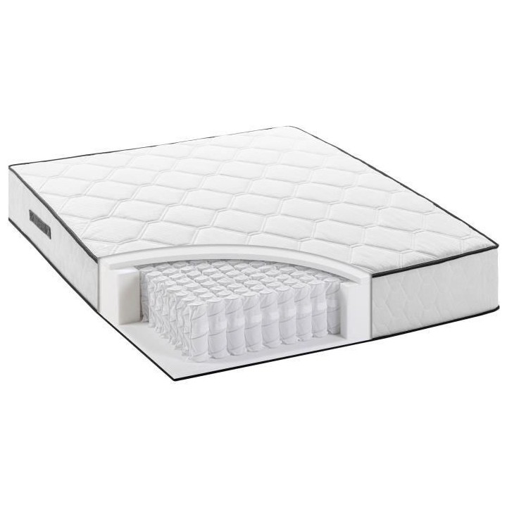 DEKO DREAM Détente Ensemble matelas + sommier 140 x 190 cm - Ressorts